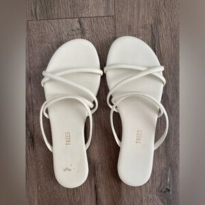 White Tkees sandals